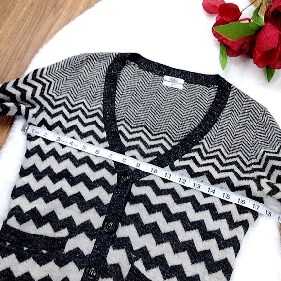 Wallace Chevron Cardigan Sweater Linen Wool Alpaca - Picture 8 of 12